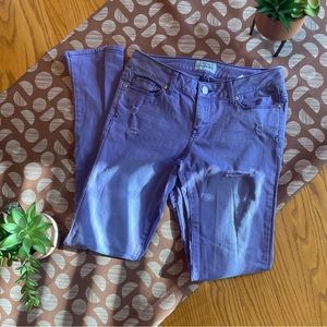 AEROPOSTALE Women’s Size 4 Lavender Distressed Skinny Jeans